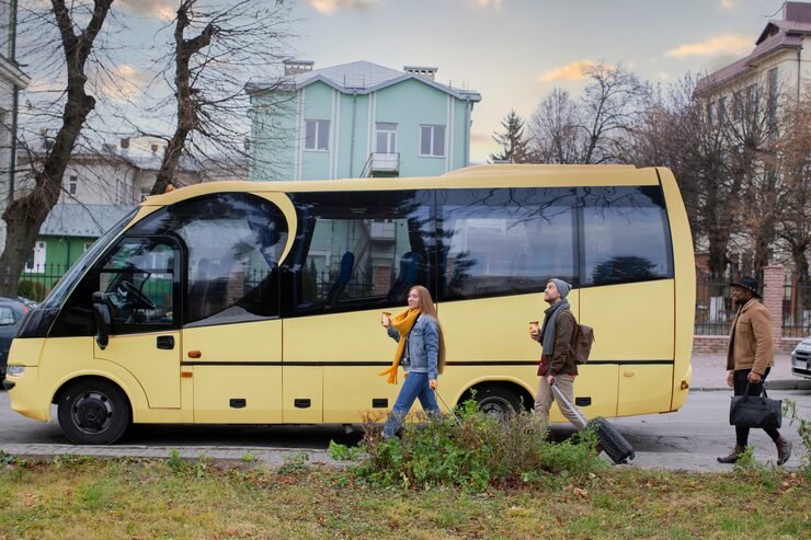 Modern coach bus rental in Toronto, Ontario for weddings, school trips, and corporate group travel across Canada.