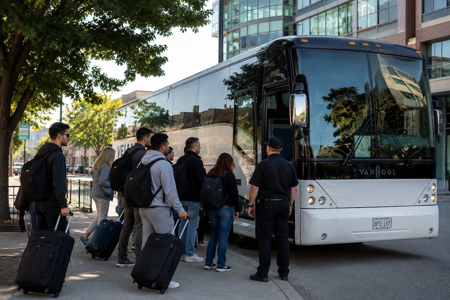 Coach bus rental in London Ontario for group travel