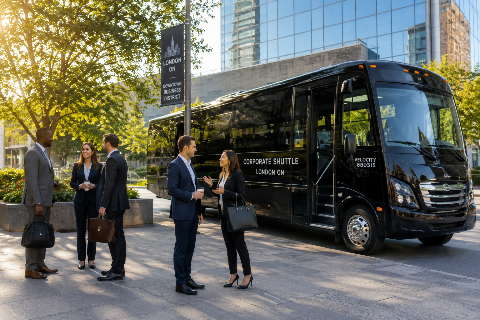 Corporate shuttle London ON for business group transportation