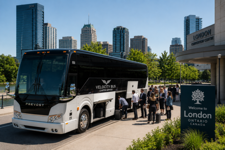 London ON charter bus company providing group transportation