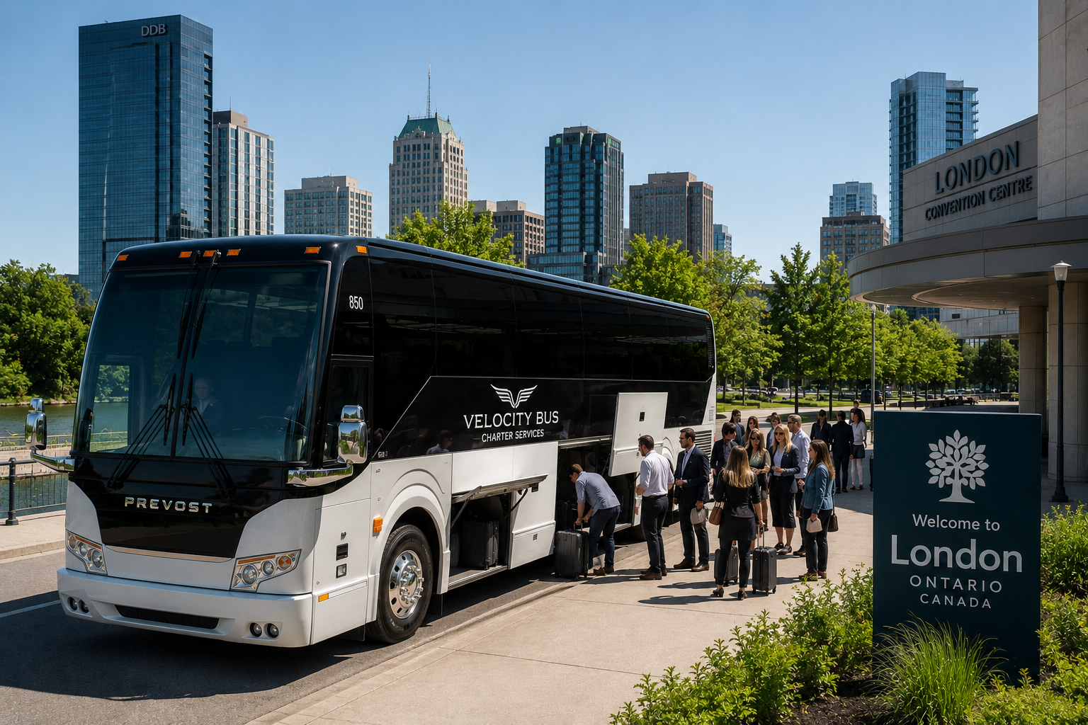 London ON charter bus company providing group transportation