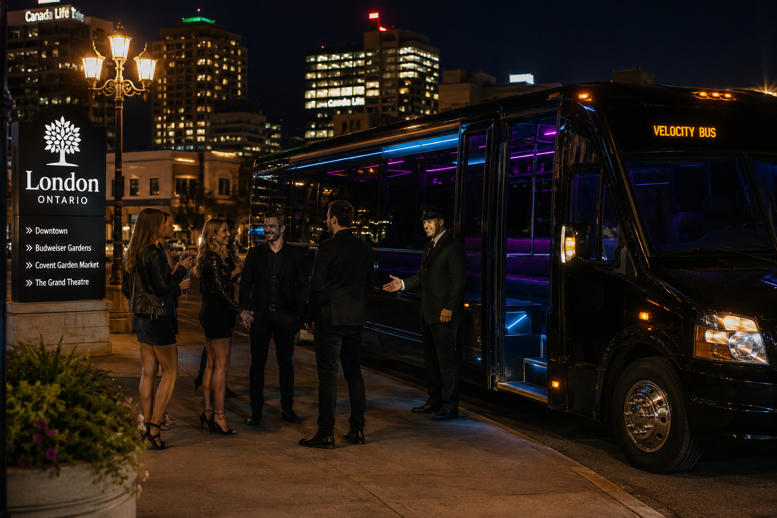 Party bus London ON for group celebrations and events